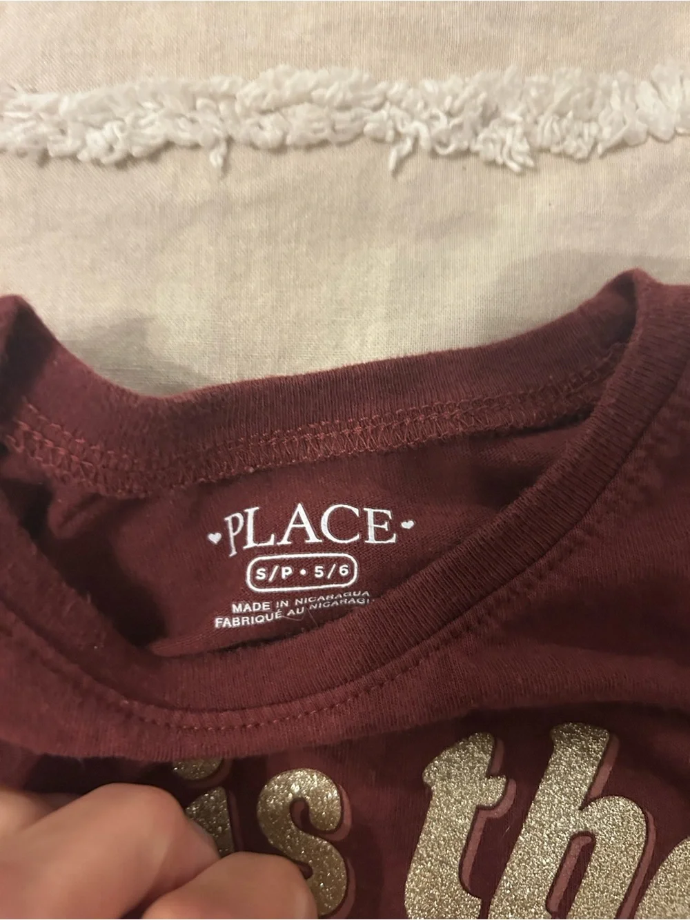 Kids' 'Tis the Season Graphic Long-Sleeve Shirt - Burgundy and Leggings
